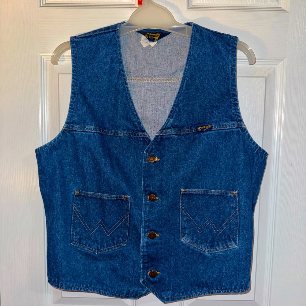 Wrangler Vintage Blue Denim Vest